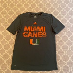 Adidas Climolite Boys M 10-12 Miami Hurricanes